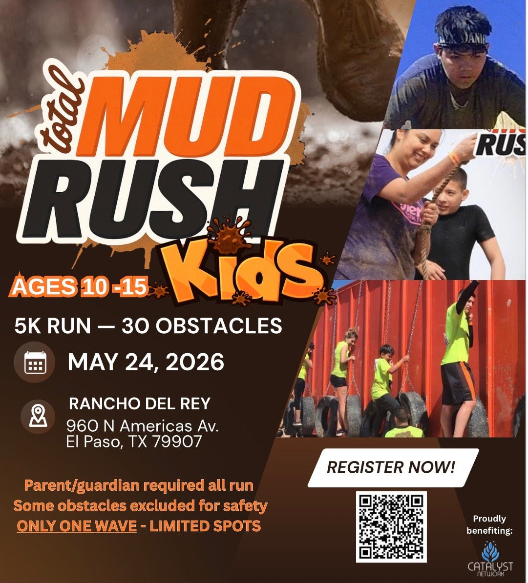 Total Mud Rush KIDS! 10-15 YEARS OF AGE